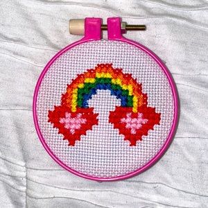 🛑 SOLD 🛑 Hand-stitched Pride Patch or Wall Decor🌈✨